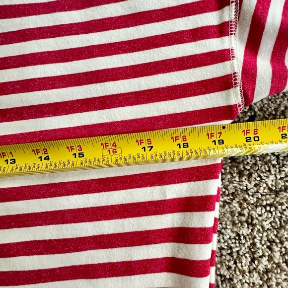 Evereve Red and Pink Striped Sweatshirt - Picture 7 of 8